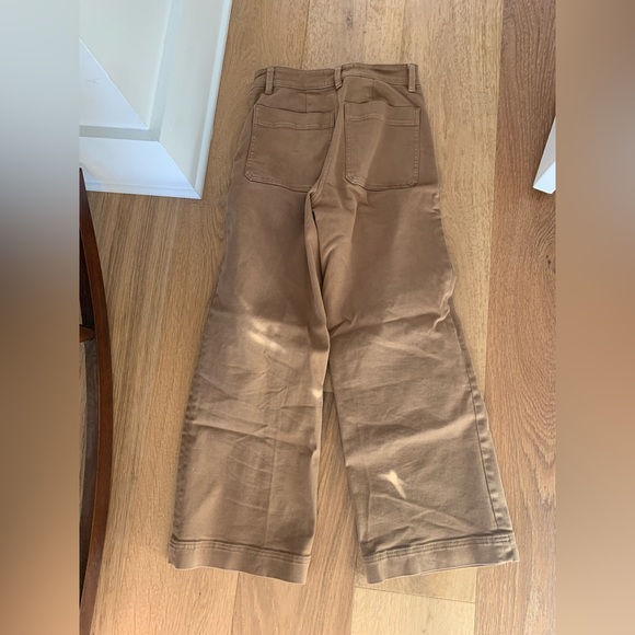 Everlane wide leg crop pants 00 tan - Picture 2 of 3